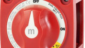 Blue Sea m-Series Mini Dual Circuit Plus™ Battery Switch 6011