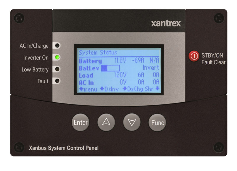 Xantrex FREEDOM SW System Control Panel - AC DC Marine Inc.