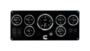 Cummins Diesel Control Panel with Rocker Switches 7 Premier Gauges (Made in USA)