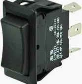 (on)-off-(on) Lit DPDT Momentary Rocker Switch VLD1D66B