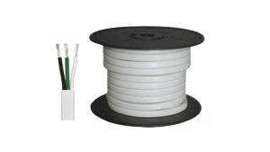 12/3 Gauge Tri-Plex White Jacket Marine Wire - 100 ft.
