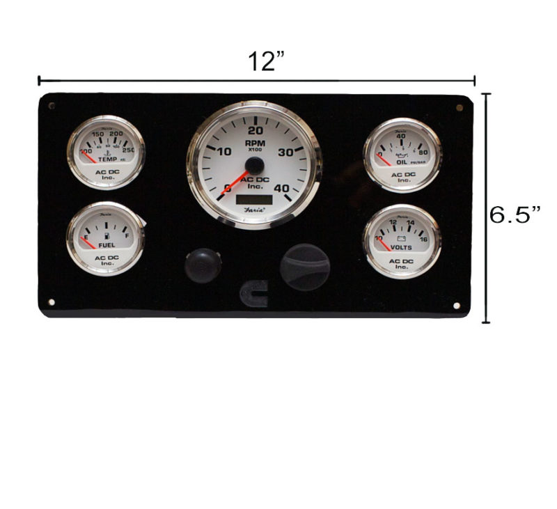 Cummins Marine Engine Instrument Panel Gauge Kit