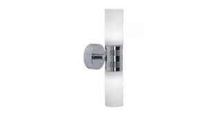 Chrome Berlin with White Shade