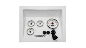 Yanmar Custom Recessed Engine Panel 4 Premier Gauges (Made in USA)