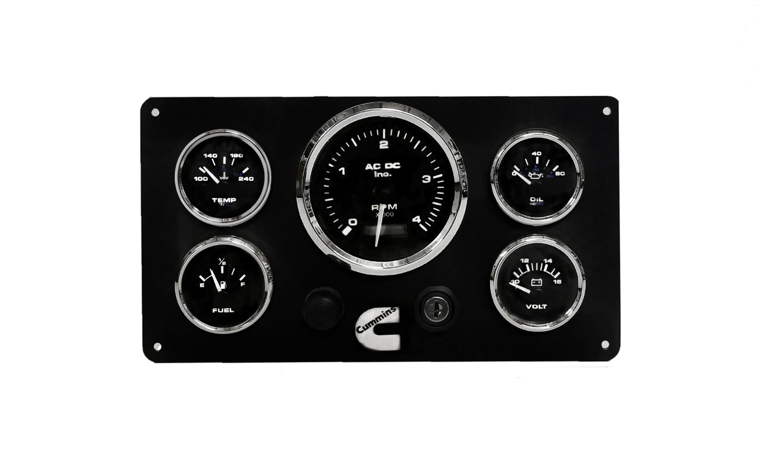 Cummins Marine Engine Instrument Panel PreWired AC DC Marine Inc.