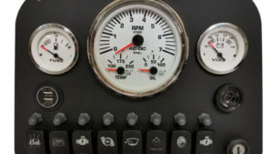 Boat Panel with Rocker Switches & Multiguage
