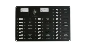 Jeanneau Boats AC/DC power distribution panel with Blue Sea System Circuit Breaker