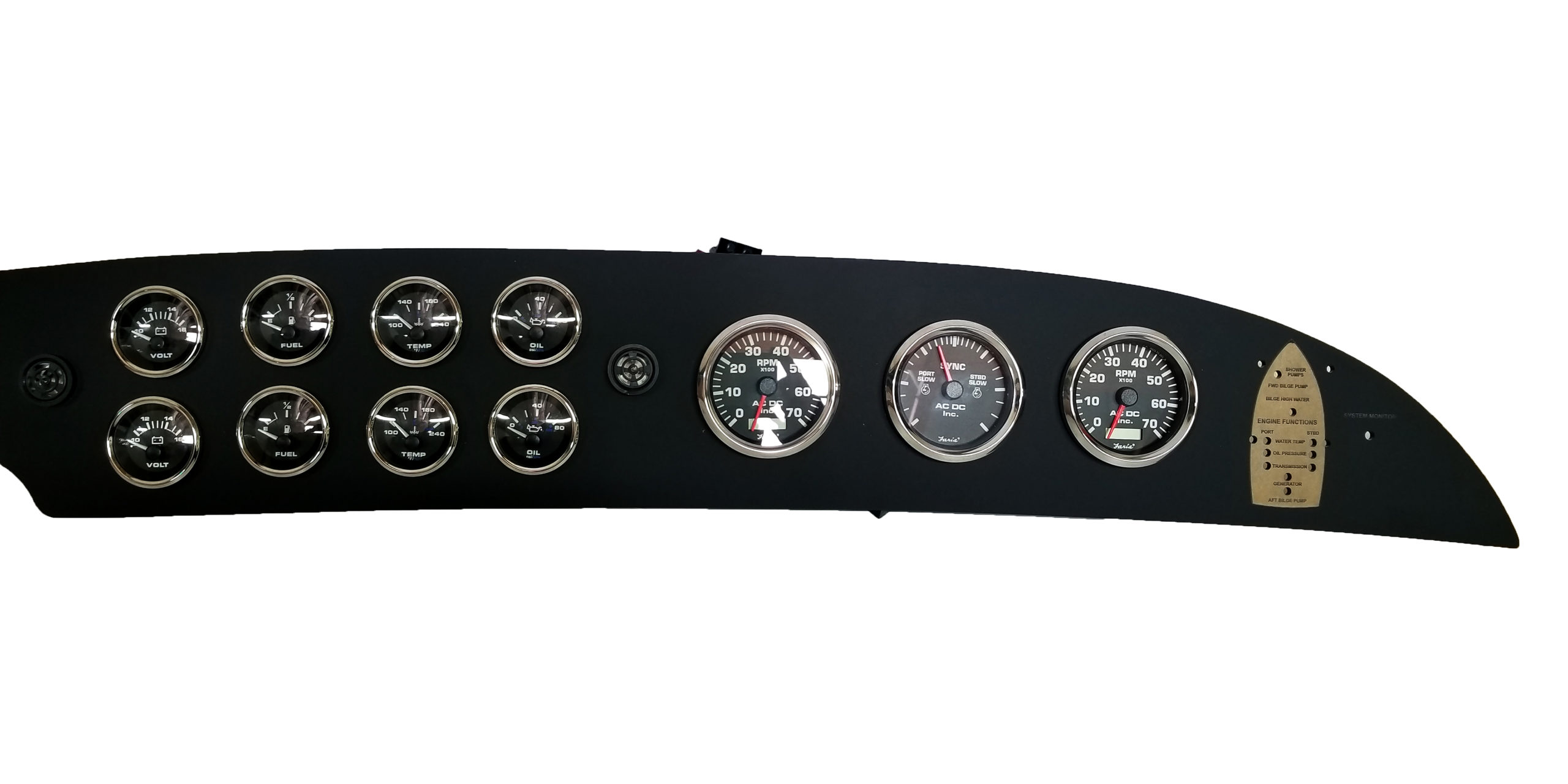 Custom Marine Engine Panels AC DC Marine Inc.