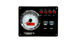 Yanmar Engine Panel with Rocker Switches 1 ViewLine Tachometer