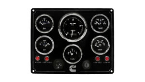 Cummins Marine Engine Panel 6 Premier Gauges (Made in USA)