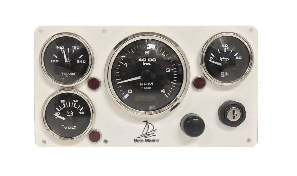 4000 RPM Programmable Tachometer Beta Marine Engine 1590 Instrument