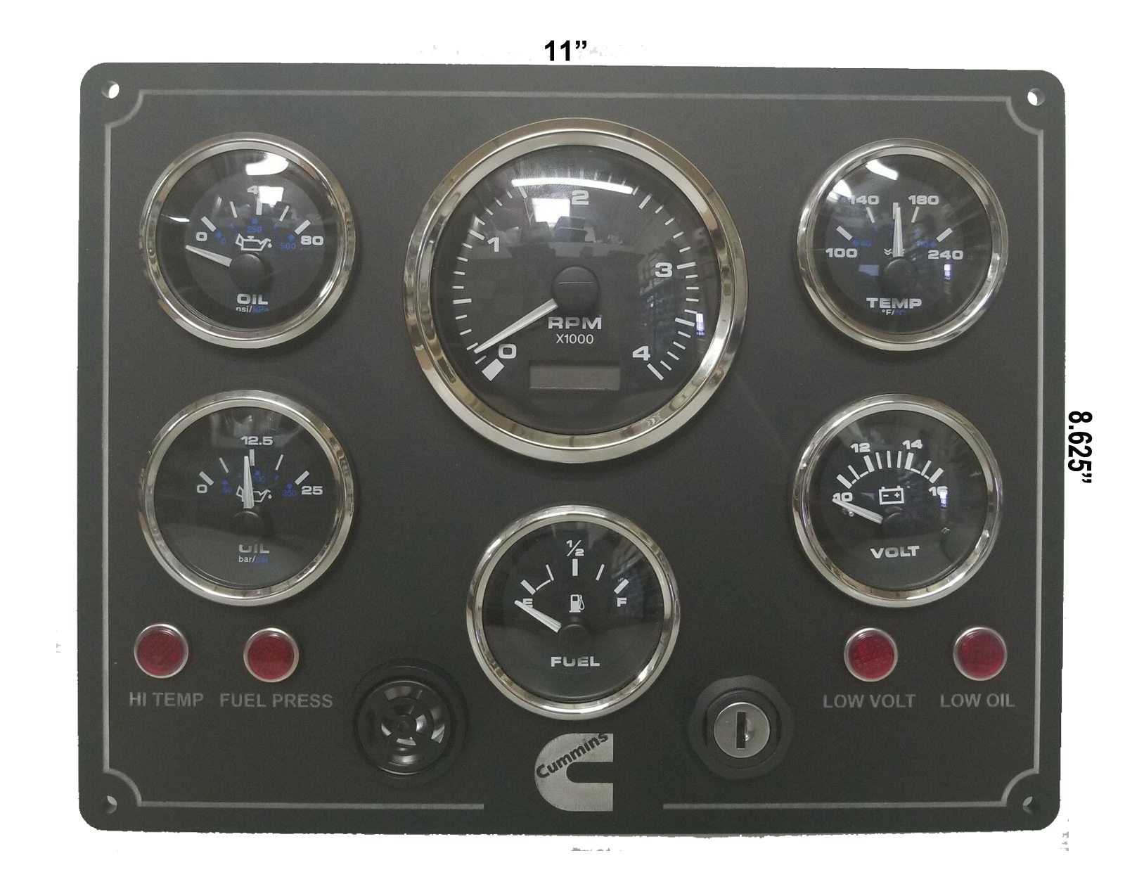 CUMMINS Diesel Engine instrument panel, Pre Wired 100 USA Made 6