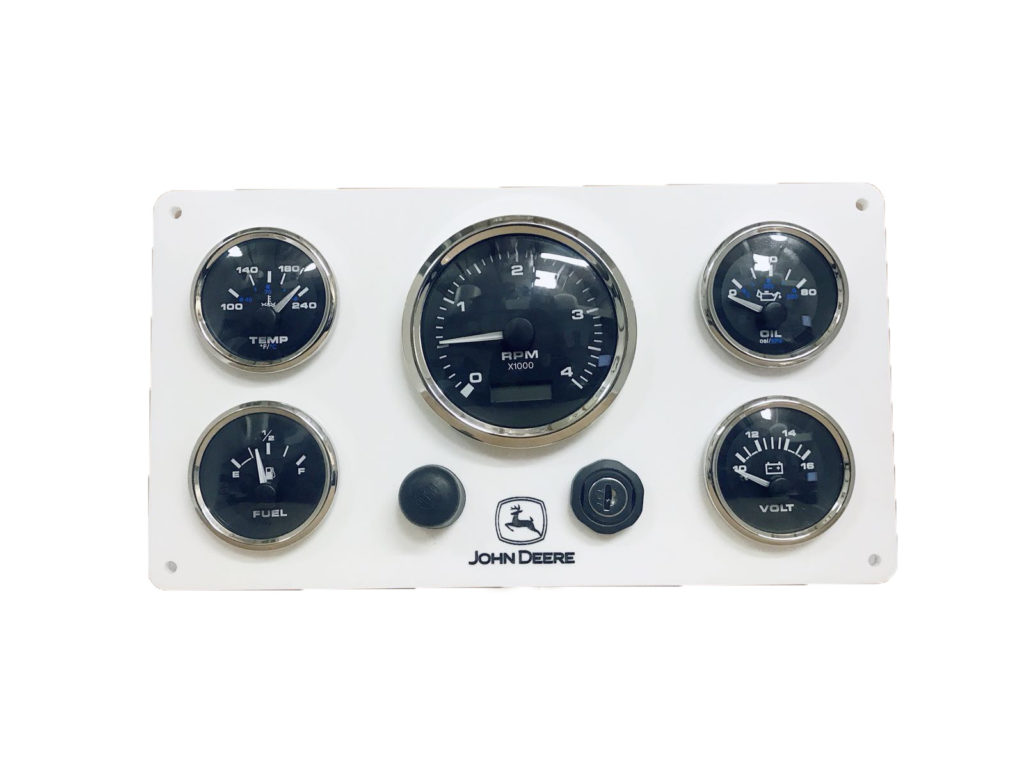 John Deere Marine Instrument Panel with ON/OFF push button AC DC