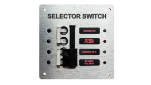 50 Amp  AC Selector Switch with Breakers, Gen 1, Gen 2 Labels, Indicator LED  (A-Series)