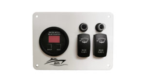 # Bilge Pump Counter Panel water witch Digital Cycle Counter  For 2 pumps Black/white panel