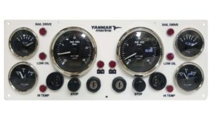 Custom Yanmar Marine Dual Engine Instrument Panel 6 Premier Gauges (Made in USA)