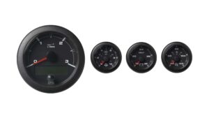 VDO Ocean Link Set of Gauges 3000 RPM Black 24V