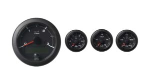 VDO Ocean Link Set of Gauges 3000 RPM Black 12V