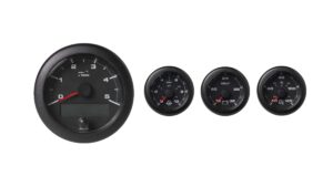 VDO Ocean Link Set of Gauges 5000 RPM Black 24V