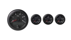 VDO Ocean Link Set of Gauges 5000 RPM Black 12V