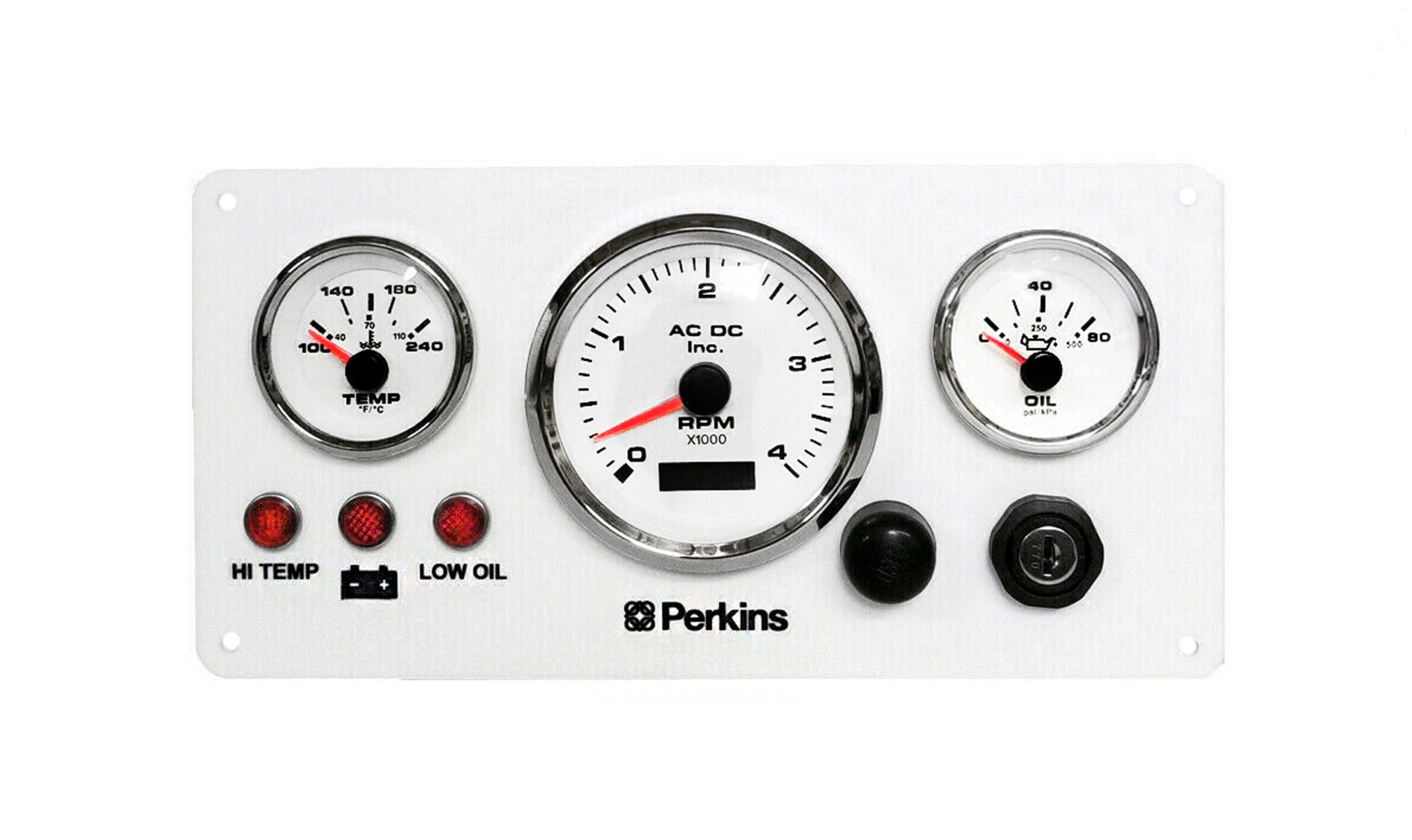 Perkins Marine Engine Boat Instrument Panel Pre wired USA Made AC DC