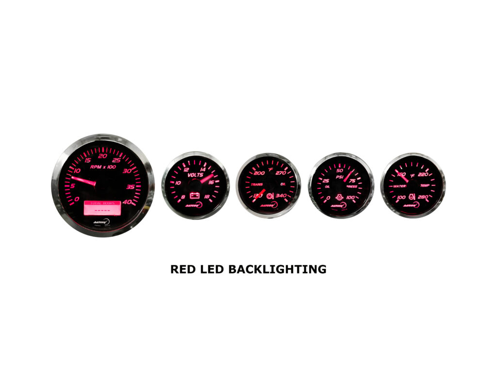 Datcon Set of Gauges 24 V System J1939 CANbus AC DC Marine Inc.