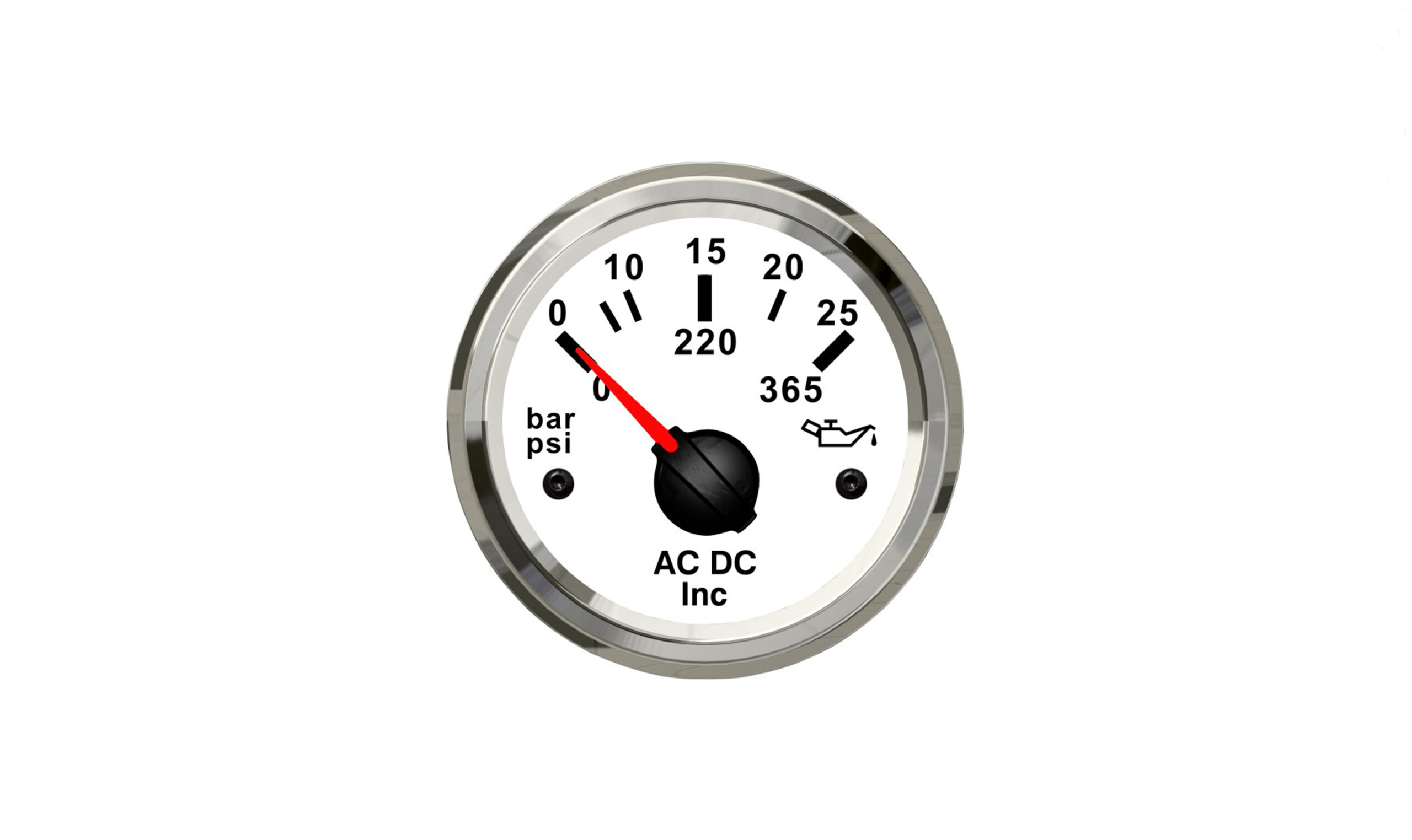 Transmission Oil Pressure 0-25 Bar / 0-365 PSI Gauge Part No. J