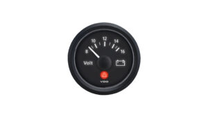 VDO Switzerland Marine 12V Voltmeter - Black