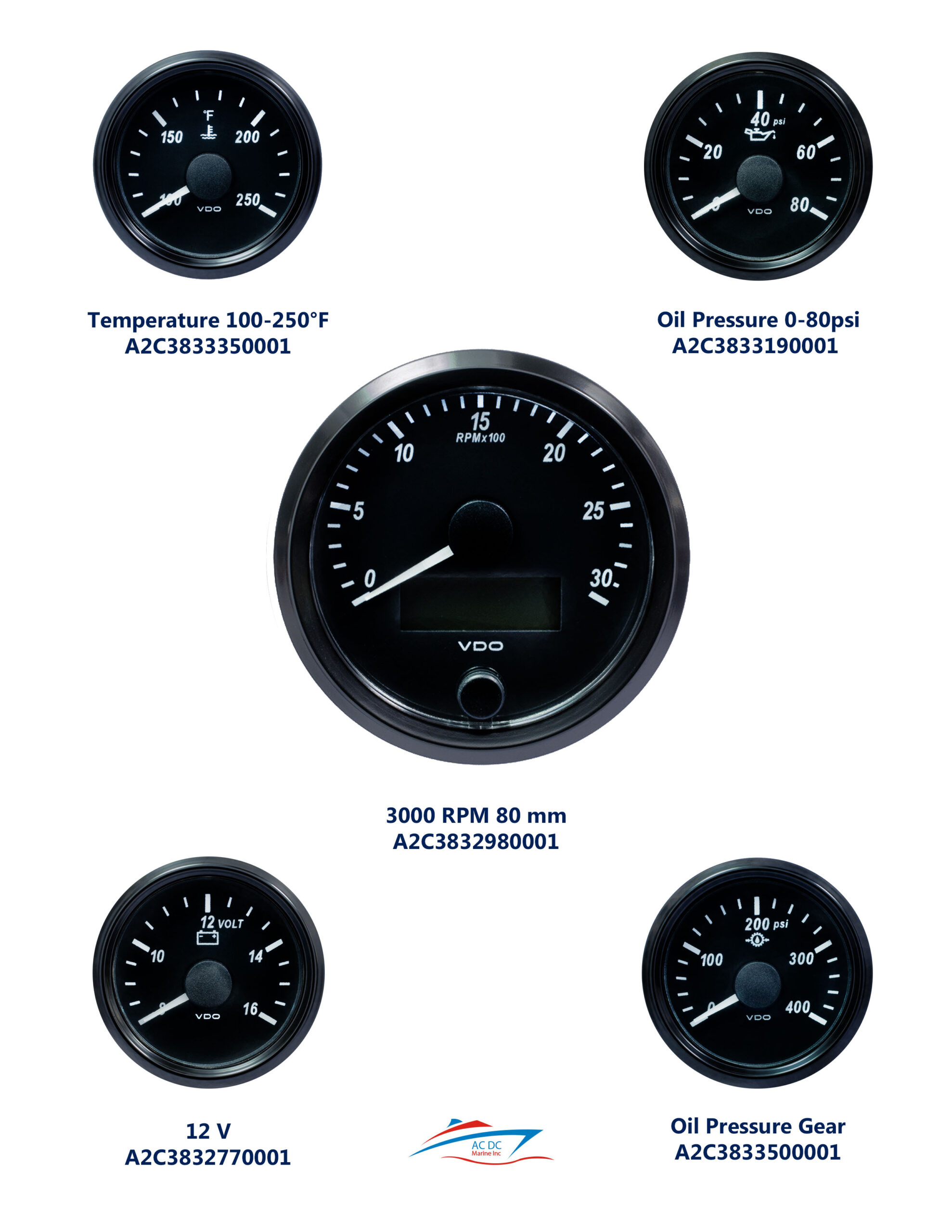 3000 rpm 80 mm OP | AC DC Marine Inc. Marine Electric & Engine ...