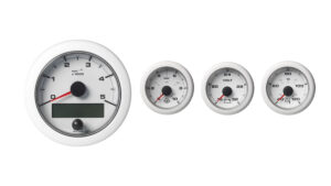 VDO Ocean Link Set of Gauges 5000 RPM White12V