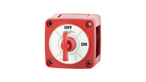 Blue Sea m-Series Mini On-Off Battery Switch with Key - Red 6005