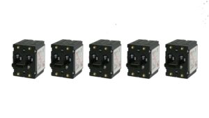 Blue Sea A-Series Black Toggle Circuit Breaker 10A - 50A - Double Pole 5 pack