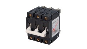 C-Series White Toggle Circuit Breaker - Triple Pole 100 Amp - Part No. 7290