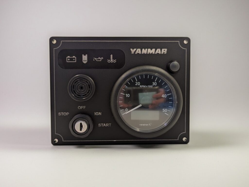 Yanmar Engine Control Panel 1 ViewLine VDO Tachometer | AC DC