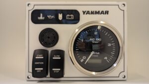 Yanmar Custom Recessed Engine Panel 4 Premier Gauges (Made in USA