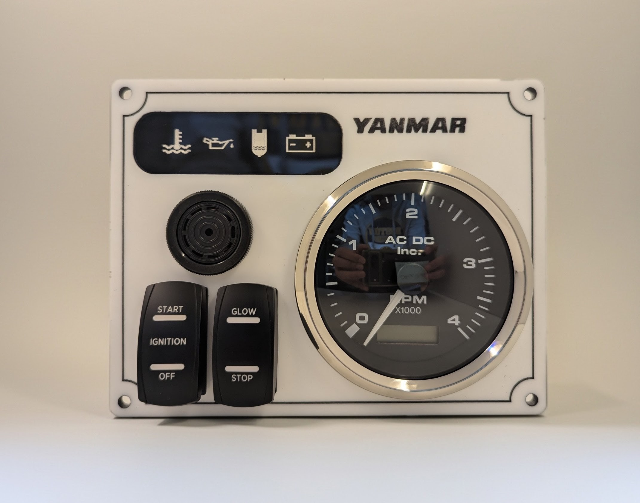 Yanmar Diesel Engine Panel with Rocker Switches 1 Premier