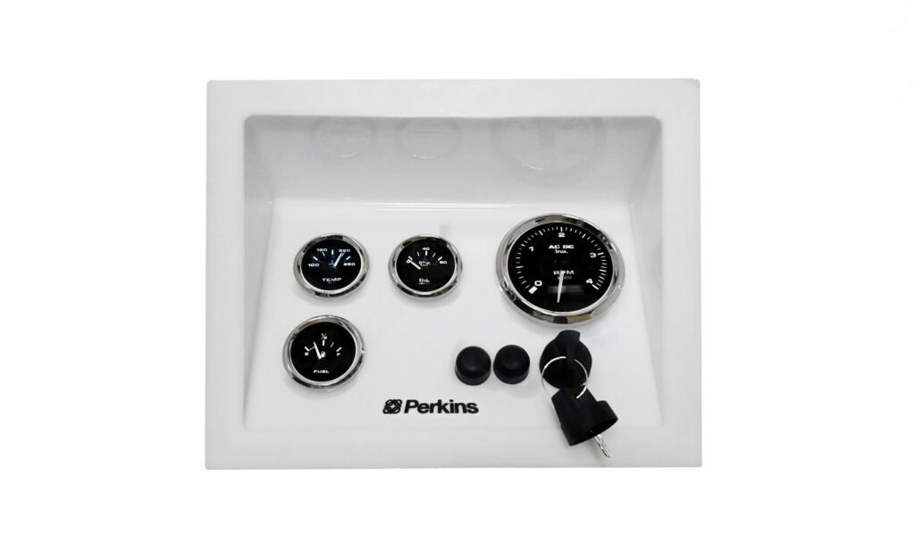 Yanmar Custom Recessed Engine Panel 4 Premier Gauges (Made in USA