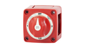 Blue Sea M-Series Mini Dual Circuit Battery Switch - Red 6007