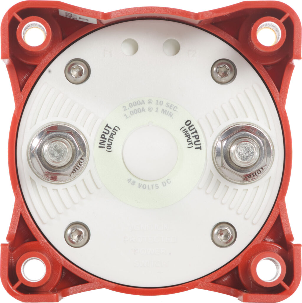 Blue Sea ESeries Selector Battery Switch Red 9003e AC DC Marine Inc.