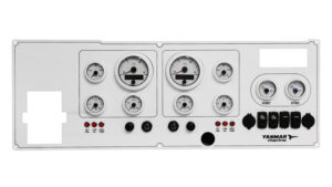 Custom Dual Engine Control Panel with Rocker Switches for Yanmar 10 OceanLink VDO Gauges