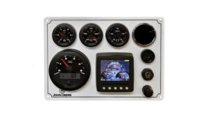 John Deere Engine Marine Instrument Panel + NMEA 2000 with 4 VDO OceanLink Gauges & 1 Blank