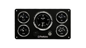 Perkins Engine Marine Instrument Panel 5 Premier Gauges (Made in USA)