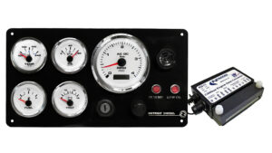 Detroit Diesel Marine Instrument Panel with NMEA2000 Data Converter 5 Premier Gauges (Made in USA)