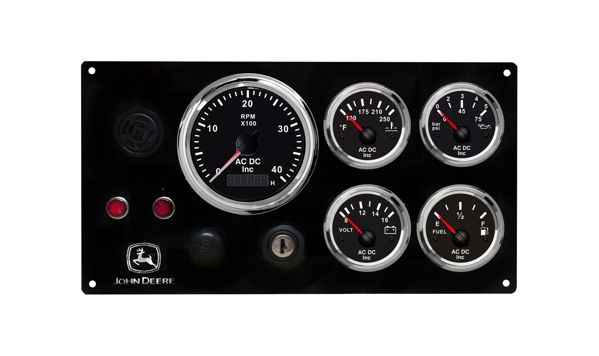 John Deere Diesel Marine Instrument Panel AC DC Marine Inc.