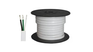 14/3 Gauge Tri-Plex White Jacket Marine Wire - 100 ft.