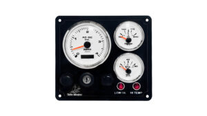 Beta Marine Engine Marine B-Type Panel - 3 Premier Gauges (Made in USA)