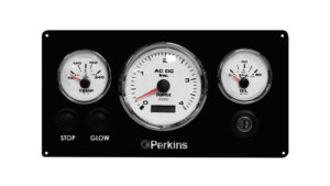 Perkins Marine Engine Instrument Panel 3 Premier Gauges (Made in USA)