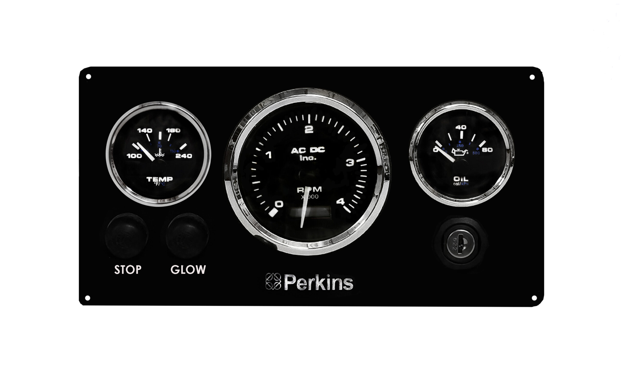 Perkins Marine Engine Boat Instrument Panel Pre wired USA Made AC DC