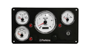 Perkins Marine Engine Boat Instrument Panel 4 Premier Gauges (Made in USA)