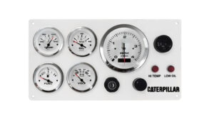 Caterpillar Marine Engine Instrument Panel 5 Premier Gauges (Made in USA)